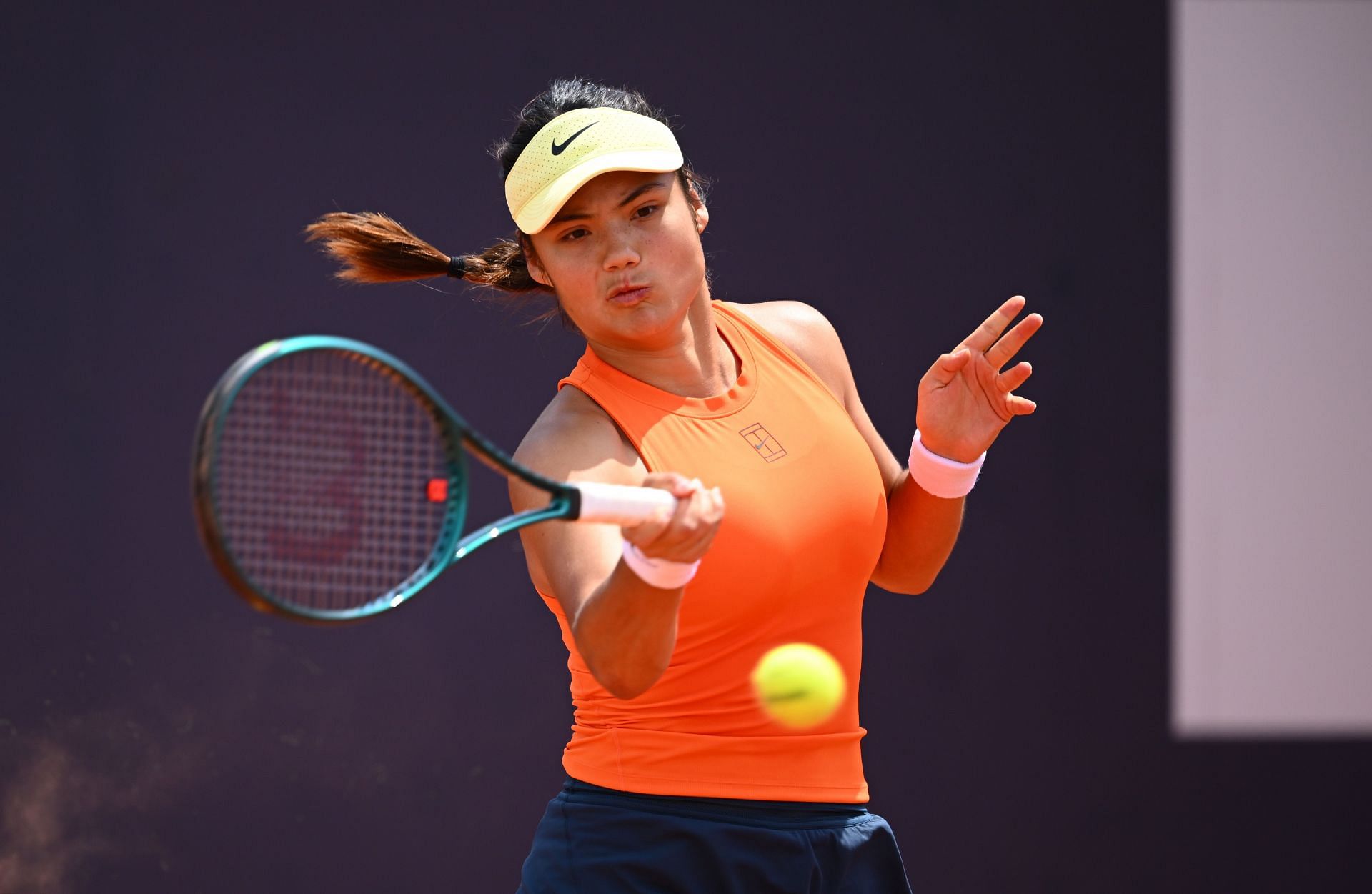 Raducanu at the 2025 Italian Open (Source: Getty)